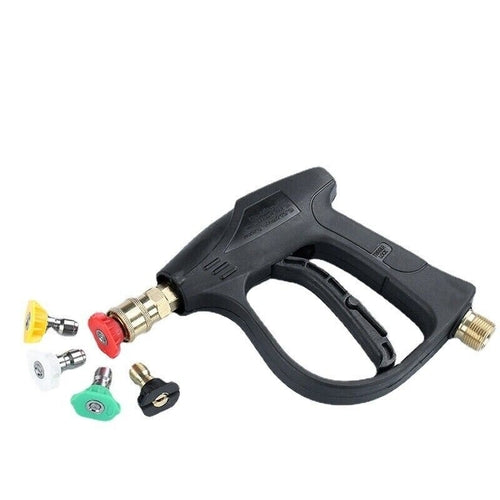 Pistolet de lavage haute pression 1/4" 4000 PSI pour nettoyeur de voiture, pulvérisateur de mousse, lance courte