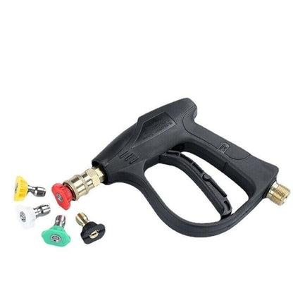 Pistolet de lavage haute pression 1/4" 4000 PSI pour nettoyeur de voiture, pulvérisateur de mousse, lance courte