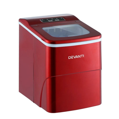 DEVANTi Machine à glaçons portable 2L, pour la maison, le bar, le plan de travail, facile à utiliser