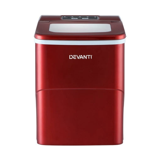 DEVANTi Machine à glaçons portable 2L, pour la maison, le bar, le plan de travail, facile à utiliser