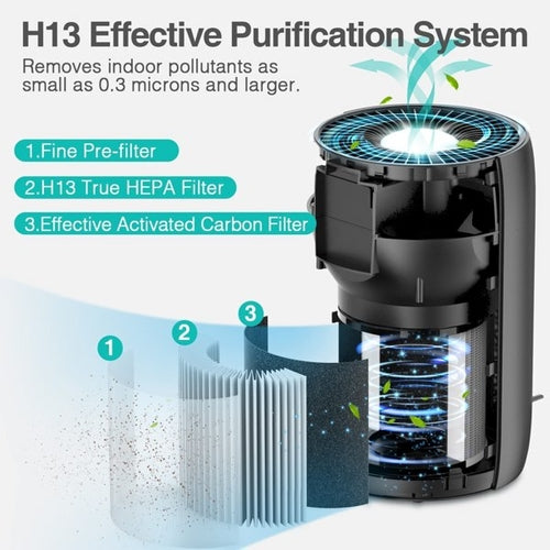 Purificateur d'air pour la maison grande pièce Purificateur d'air HEPA H13