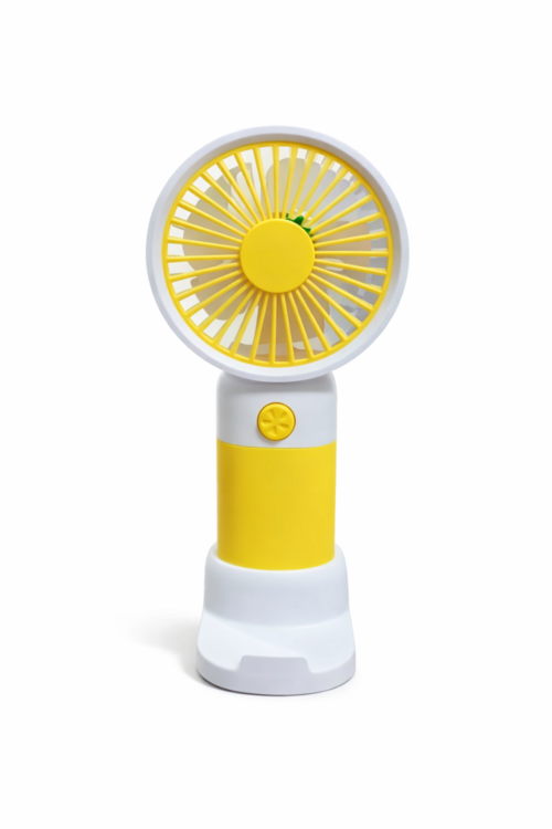 Mini ventilateur portable au design jaune