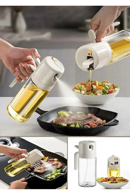 Bouteille vaporisateur d'huile en verre, vaporisateur d'huile pour Airfryer, organisateur de cuisine et