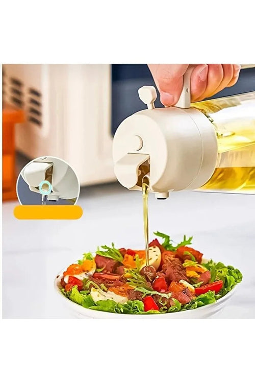 Bouteille vaporisateur d'huile en verre, vaporisateur d'huile pour Airfryer, organisateur de cuisine et